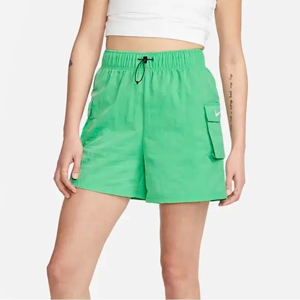 Nike Sports Essential Womens Cargo Loose Fit High Rise Green Size XS